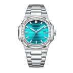 2024 Men's Fashion Diamond Luminous Quartz Watch Waterproof Steel Belt