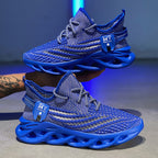 Flyknit Breathable Casual Sneaker Men's Mesh Surface Platform Running Shoes