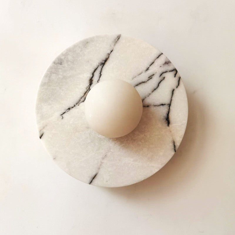 Irish Green Marble French Entry Lux Fengyun Stone Wall Lamp