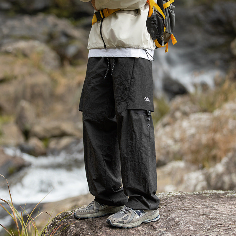 Men's Loose-leaf Split Adjustable Breathable Casual Pants