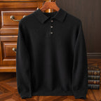 Machine Washable Autumn And Winter Men's Wool Sweater Loose Turn-down Collar