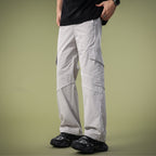 High Street Straight Loose Cargo Pants Men