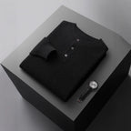 New Men's Round Neck Half Button Sweater