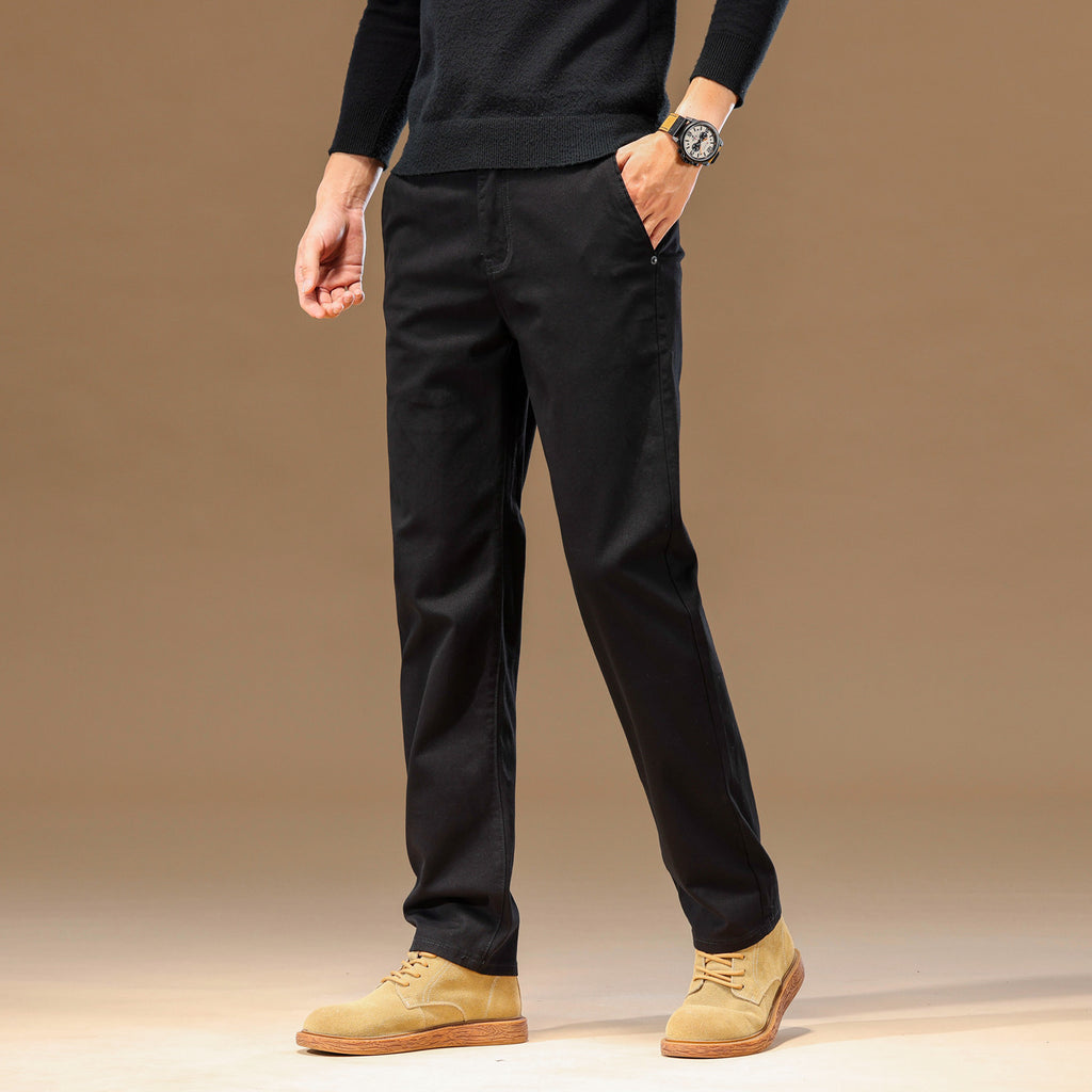 Men Fashion Brands Fashionable All-match Loose Straight Casual Trousers