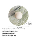Irish Green Marble French Entry Lux Fengyun Stone Wall Lamp