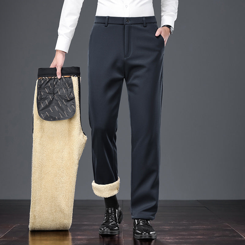 Middle-aged And Elderly Thermal Dad's Outfit Cross-border Grandpa Casual Pants