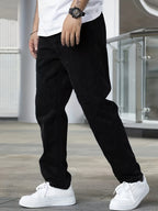 Men's Black Trend Simple All-matching Jeans Fashion Personality