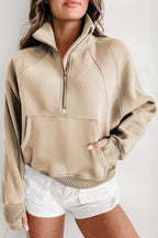 Hoodie Casual Stand Collar Long Sleeve Loose Top