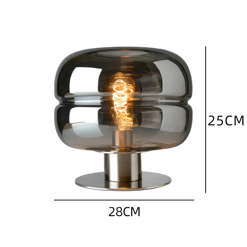 Postmodern Minimalist Glass Living Room Small Table Lamp