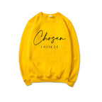 Women's Letter Floral Print Long Sleeve Pullover