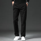 Fall Slim Fit Pencil Pants Thick Twill Cotton Casual Pants
