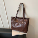 Retro Large Capacity Minimalist Single-shoulder Commuter Fashionable Handbag