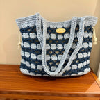 Finished Summer Floral Woven Bag By Hand