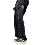 Cool And Stylish Streetwear Jacquard Full-print Jeans