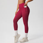 Solid Color Double-sided Brushed Tight Breathable Yoga Pants