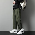 Ice Silk Pants Men's Pants Summer Thin Loose Straight