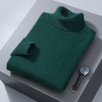 Men's High-neck Cashmere Sweater Solid Color Versatile