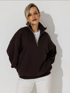 Lazy Style Fashion Casual Personality Versatile Zip-up Hoodie