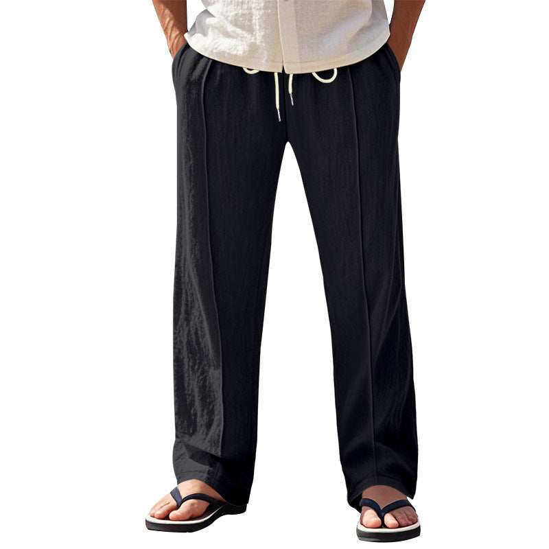 Tether Wide Leg Straight Men's Casual Pants