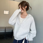 V-neck Hoodie Coat Women's Spring And Autumn