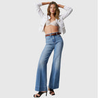 Fashion Loose Elastic Trousers Jeans For Women