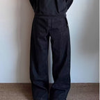 Men's Simple Loose Casual Primary Color Jeans