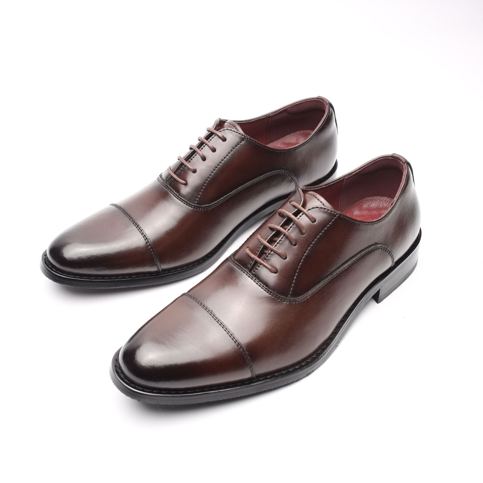 Men's Dress Shoes Inner Height Increasing Leather Shoes British Style