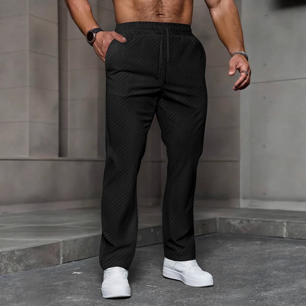 Men's Loose Twill High-grade Texture Trousers