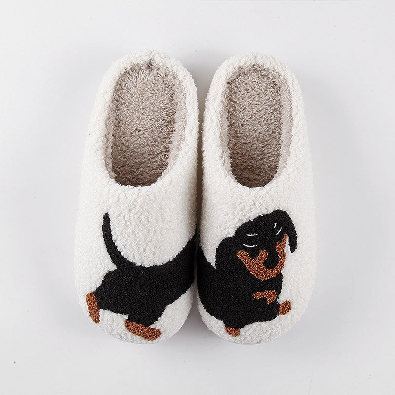 New Comfort Home Dachshund Warm Winter Cotton Slippers