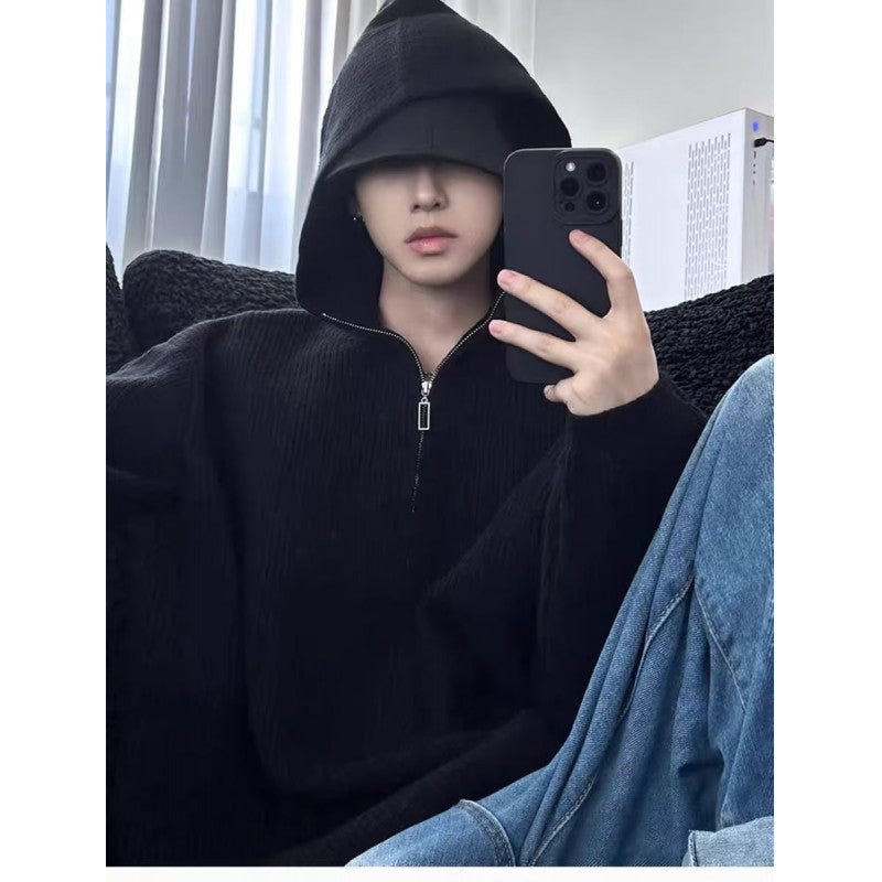 Knitted Sweater High-grade Baggy Coat