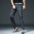 Straight Spring And Autumn Versatile Simple Loose Elastic Spring Men's Casual Pants