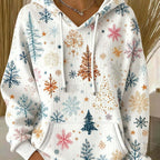 Women's Casual Loose Fashion Waffle Round Neck Sweatshirt