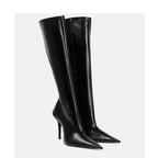 New Stiletto Heel Pointed Shaped Heel Side Zipper Knee-length Female Boots