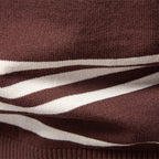 Men's Sweater Lapel Zipper Knitted Sweater