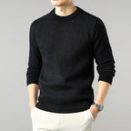 Round Neck Men's Fashion Versatile Thick Long Sleeve Base Sweater