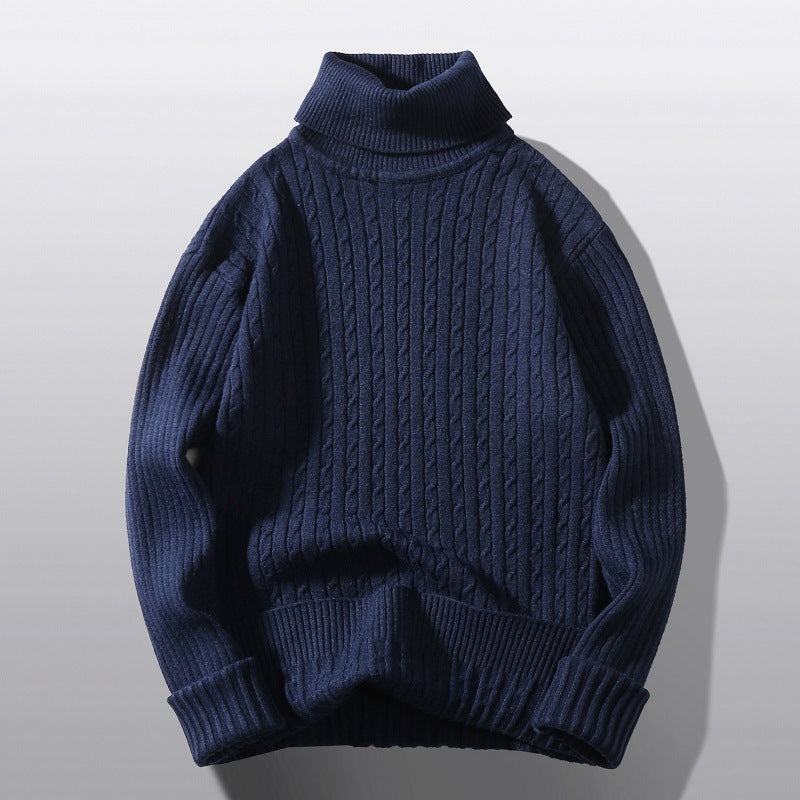 Men's Turtleneck Twist Shape Bottoming Shirt Sweater