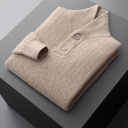 Winter Men's Pure Cashmere Lapel Sweater