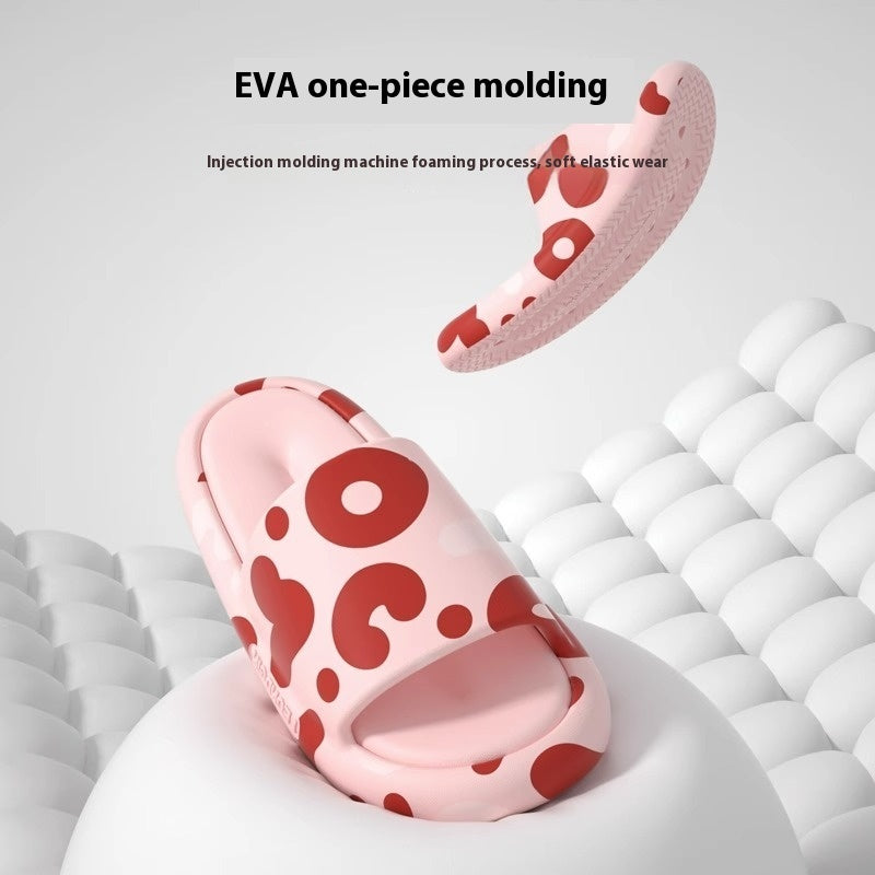 Liangorange Ins Slippers Women's Outdoor All-match Thick Bottom Mute Men