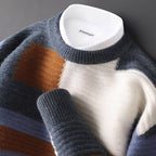 Cashmere Sweater Men's Loose Round Neck Multicolor