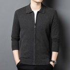 Fully Open Long-sleeve Zipper Thickening Cardigan New Youth Coat