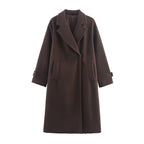 Women's Woolen Wide Version Long-cut Coat