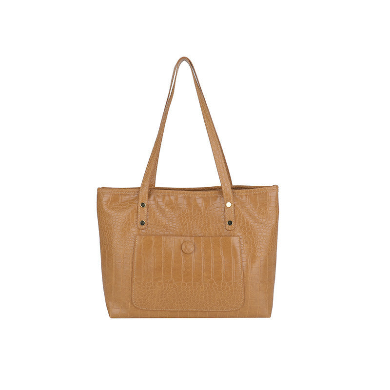 Retro Large Capacity Minimalist Single-shoulder Commuter Fashionable Handbag