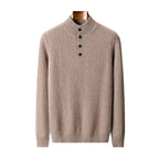 New Half Turtleneck Button Sweater For Men
