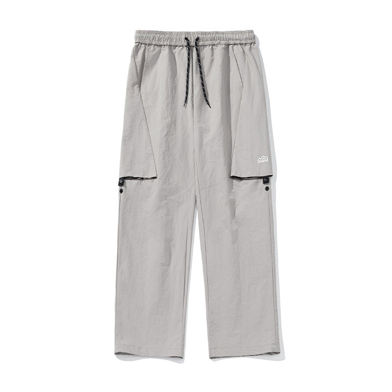 Men's Loose-leaf Split Adjustable Breathable Casual Pants