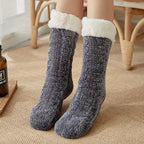 Ladies Winter Warm Floor Sleeping Socks Plus Velvet