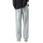 Hole Vintage Jeans Men's American Loose Straight-leg Distressed Pants