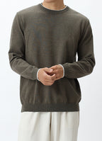 Old Money Style Men's Light Luxury High-grade Round Neck Pullover Sweater