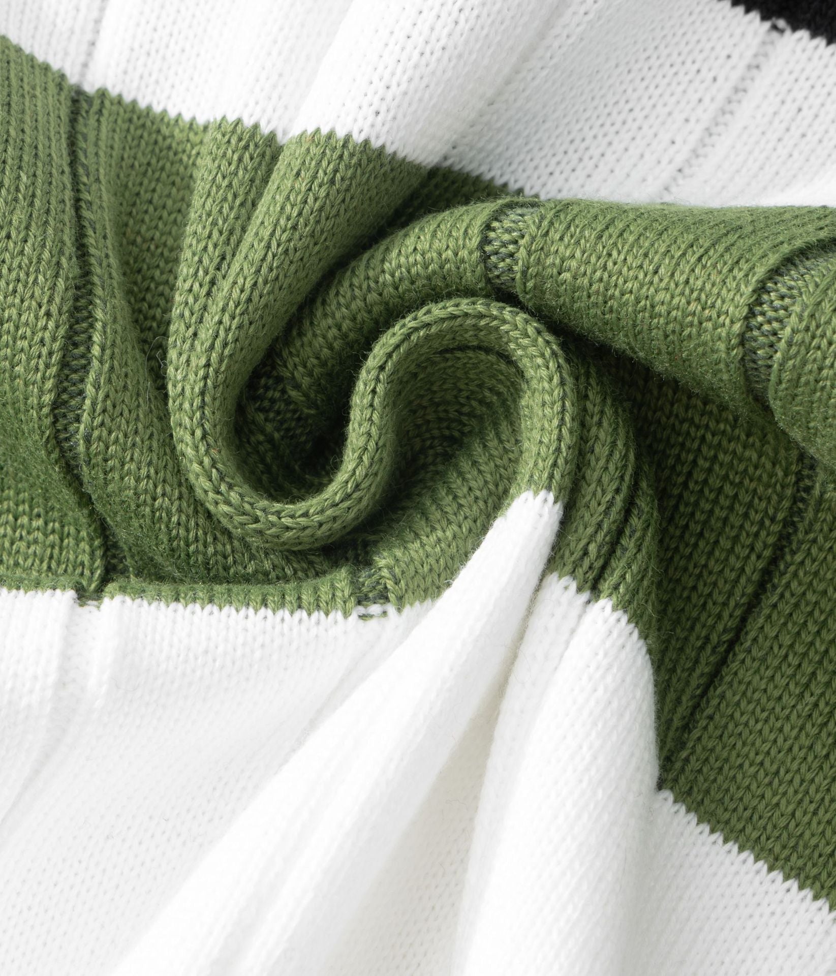 Men's Casual Contrast Color Striped Pullover