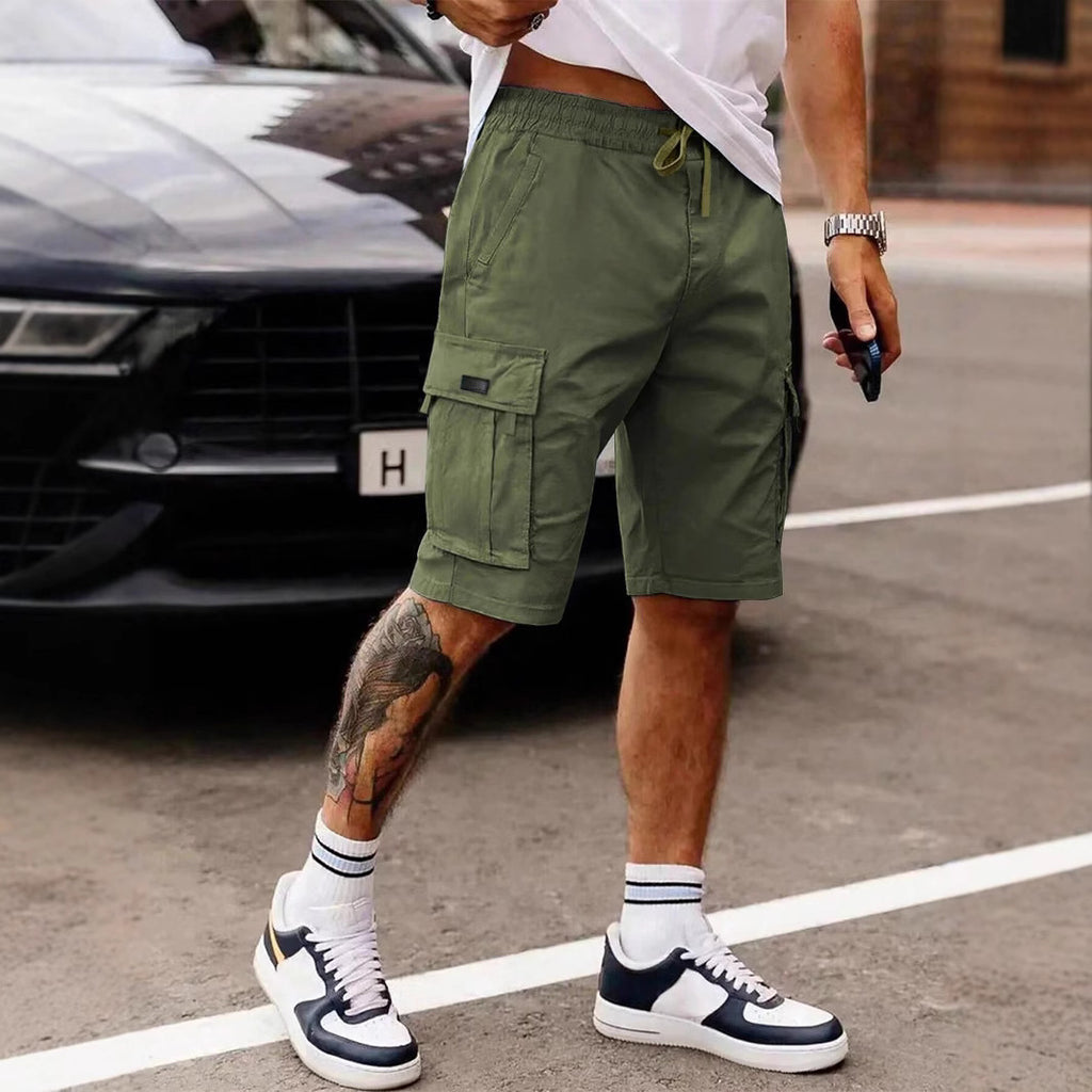 Workwear Shorts Men's New Summer American Straight Cropped Casual Pants