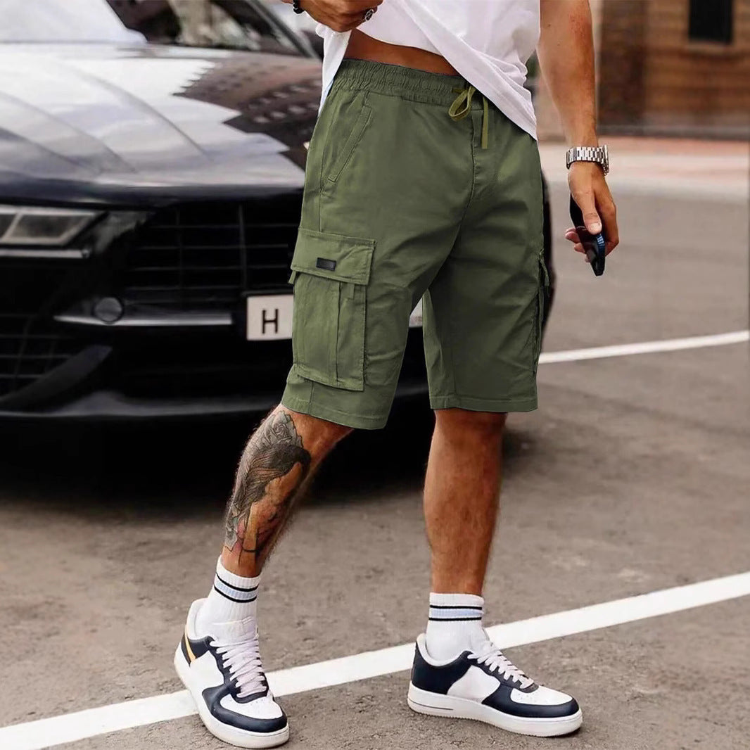 Workwear Shorts Men's New Summer American Straight Cropped Casual Pants